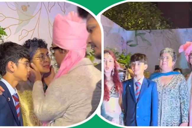 মেয়ের বিয়েতে সাবেক স্ত্রীকে চুমু, ভিডিও ভাইরাল